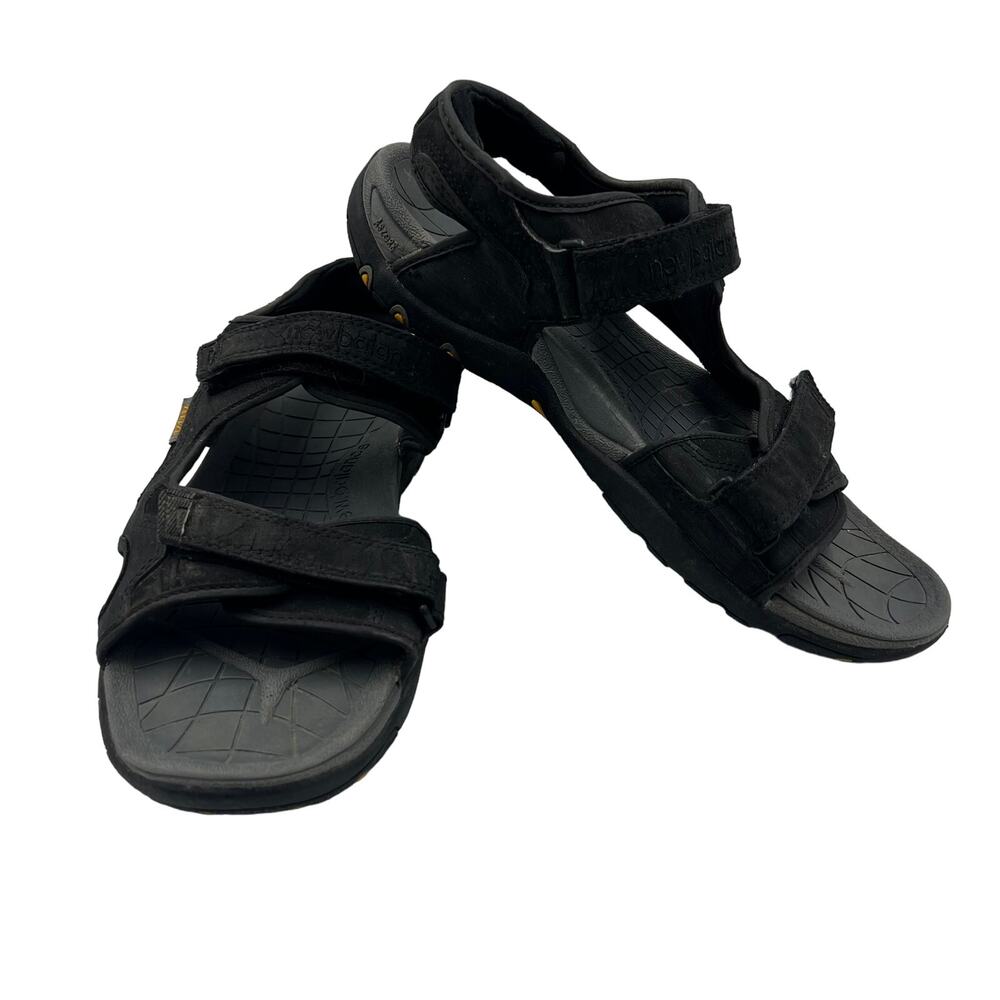 New Balance‎ SD404BK Outdoors Hiking Sandals Black Adjustable Straps Men's 8